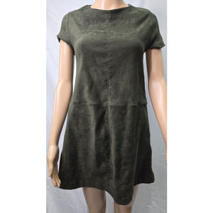 Zara | Dress | Girl | Mini | Green | Suede | Size 13-14